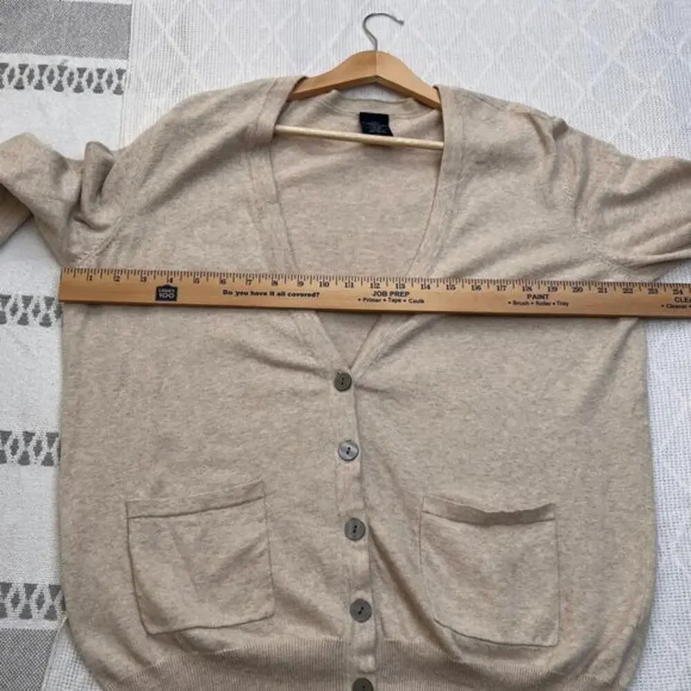 Faded Glory Cardigan Y2K Normcore Grandpacore Academia Heritage Cotton Pocket XL - Picture 4 of 8